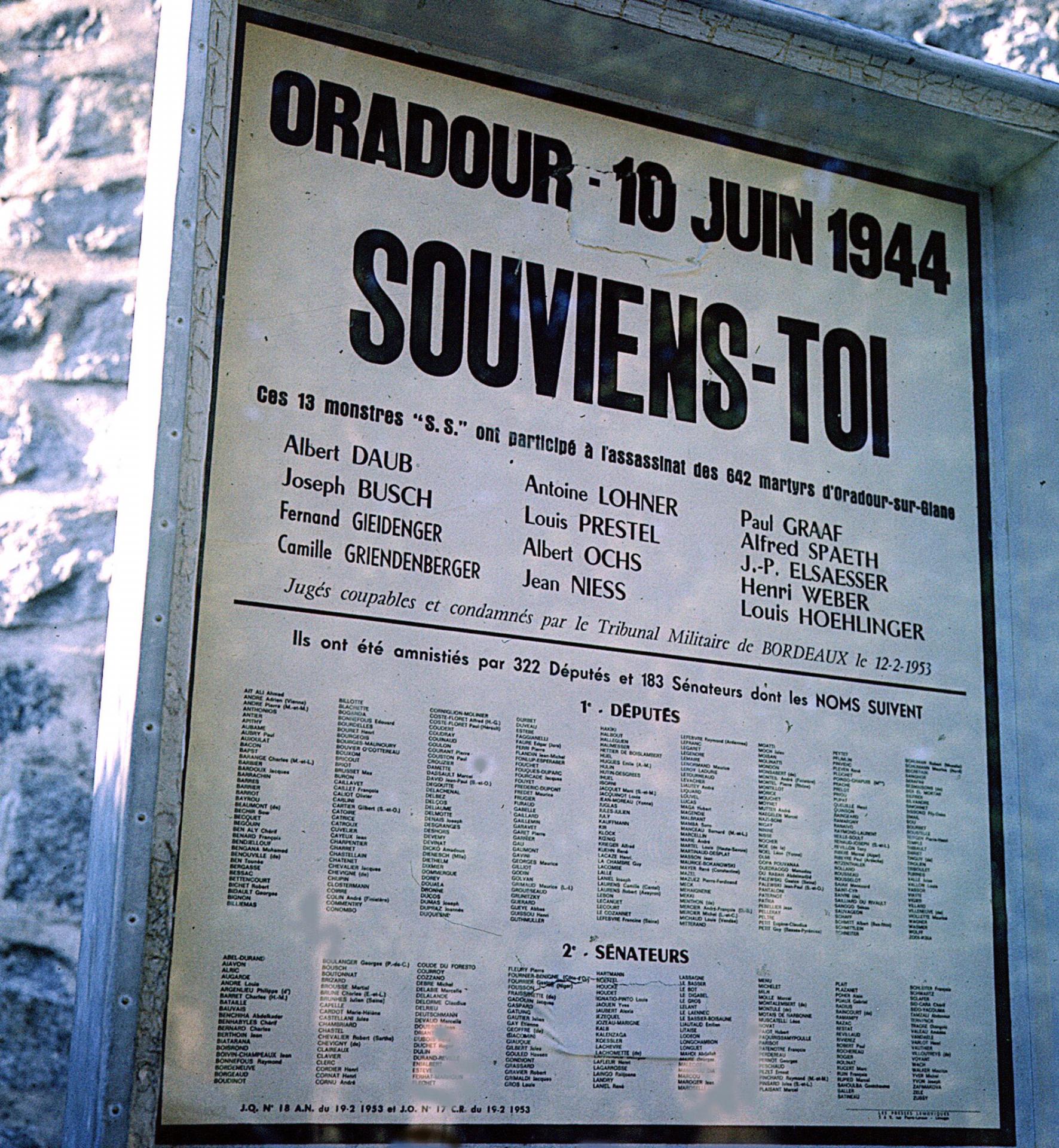Oradour 1953-2