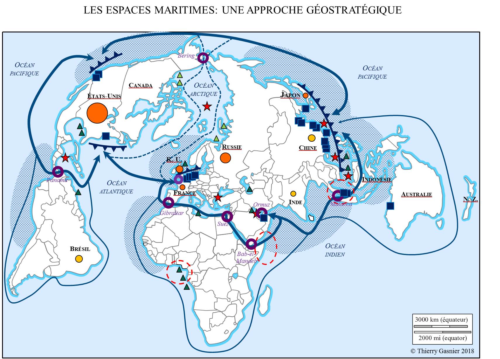 Croquis mondialisation océans