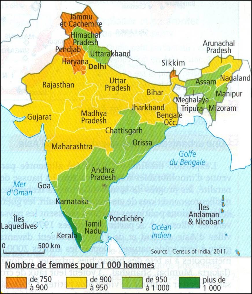 Déséquilibre sexes Inde