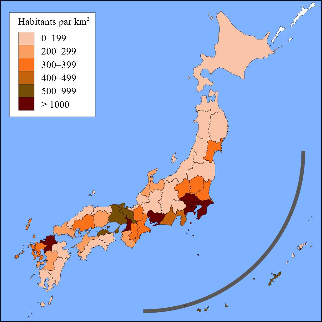 Japon densité