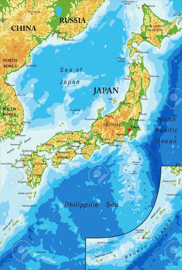 Japon relief