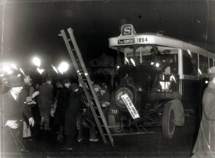 Bus incendié